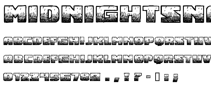 MidnightSnack BB font
